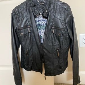 Jou Jou Black Leather Jacket